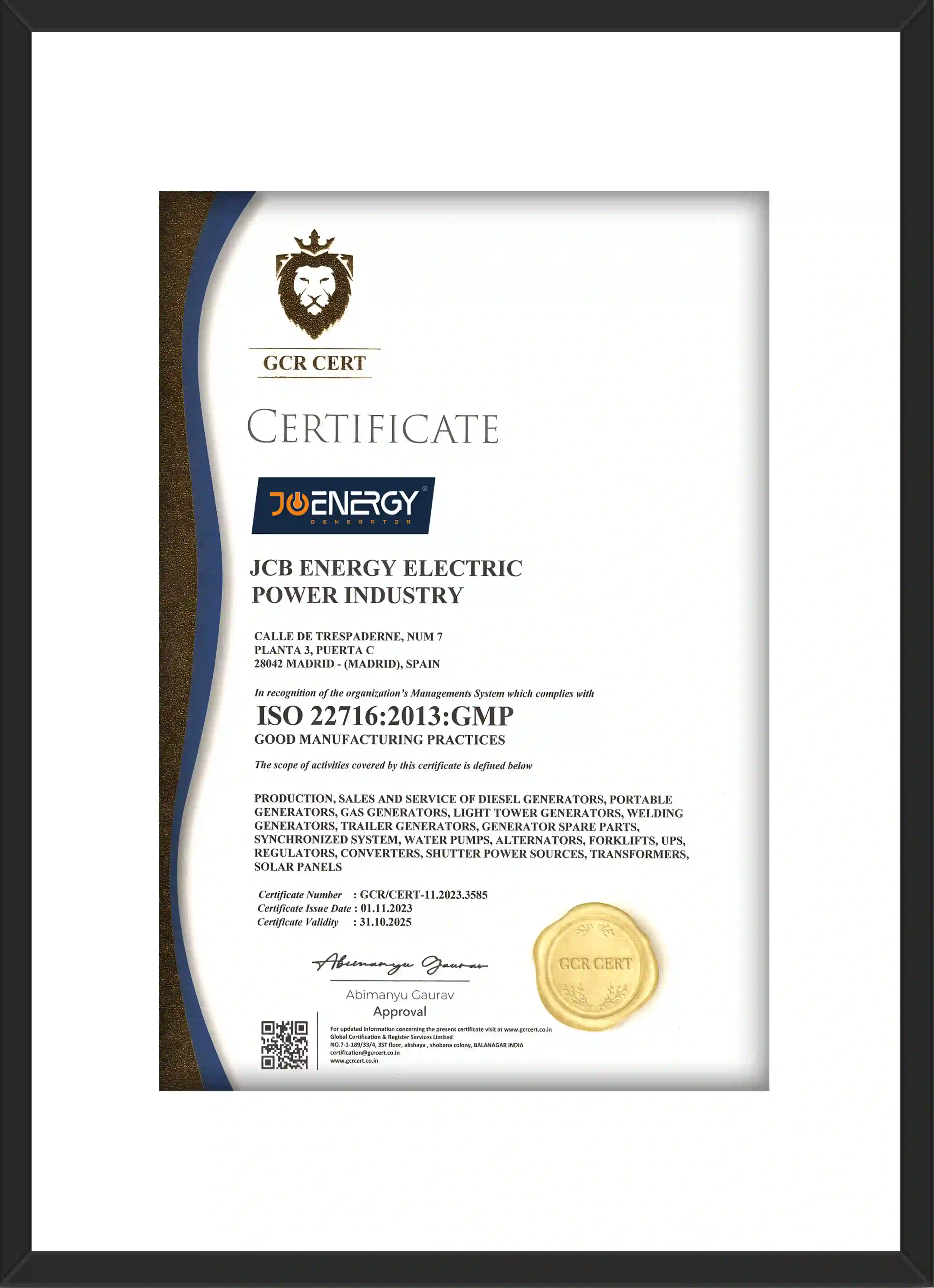 ISO 22716:2013:GMP